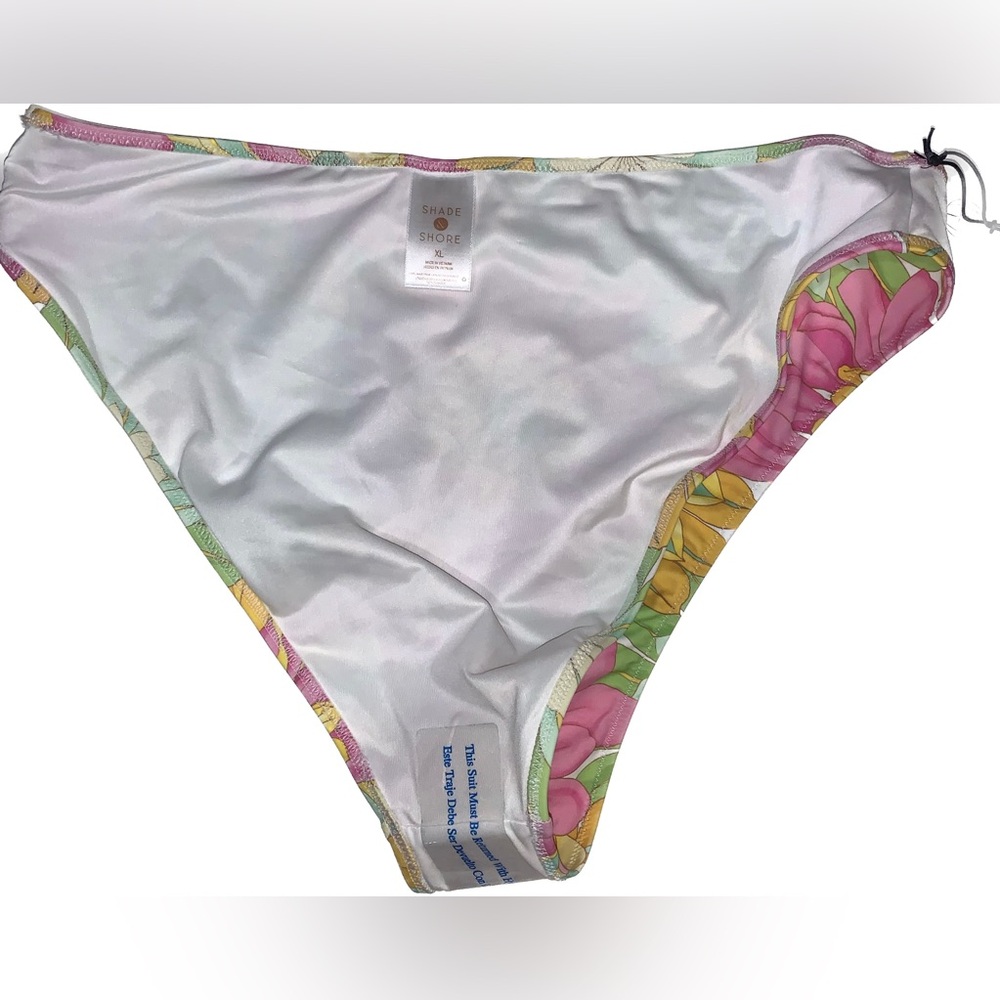 NEW Women’s Cheeky Bikini Bottom Shade & Shore Bright Floral Size XL (16-18) - Picture 3 of 6